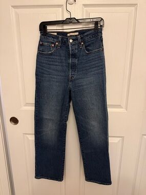 Levi's Dark Blue Straight Leg Jeans